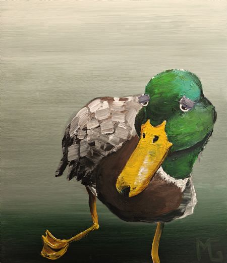 Akryl maleri And maleri af Art by Morten Gaarden malet i 2025