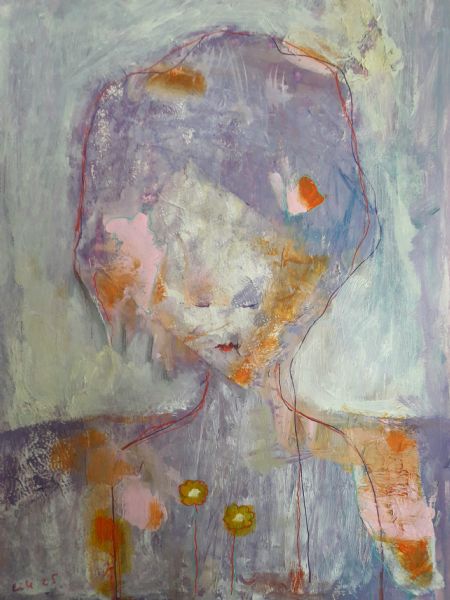 Blandede medier maleri Unknown passions af Lili Hollesen malet i 2025