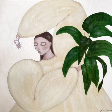 Akryl maleri My sisters plant af Isabel  Savannah malet i 2025