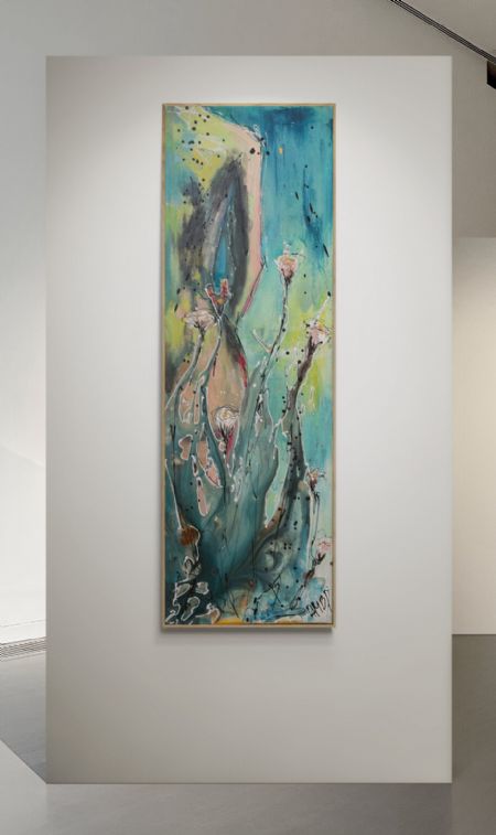 Akryl maleri GalleriAMBP (Nr. 85) af ART by AMBP / Anne-Mette Bank Petersen malet i 2025