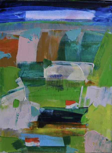 Akryl maleri Natur af Jørgen Jungersted malet i 2025