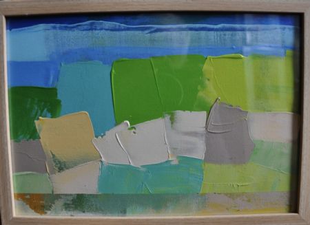 Akryl maleri Natur af Jørgen Jungersted malet i 2025