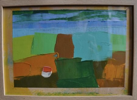 Akryl maleri Natur af Jørgen Jungersted malet i 2025