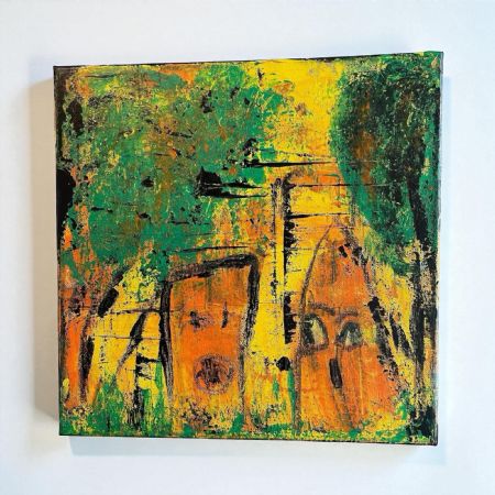 Akvarel maleri Stormen af Anna Grethe Søgaard malet i 2025