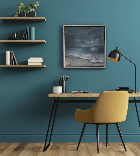 Akryl maleri Lys bag mørket (2025) af Line Bolvig malet i 2025