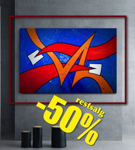 Akryl maleri YOU CAME CLOSER AND I MOVED AWAY af i Van Balco Art malet i 2022