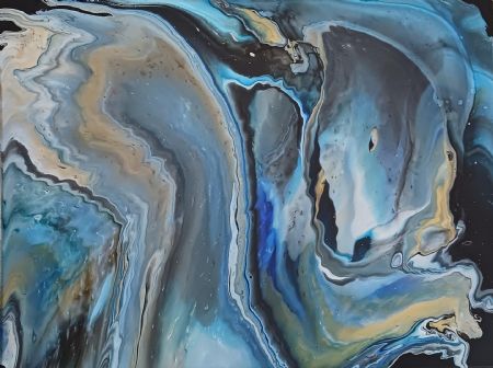 Akryl maleri Beast af J. Hansen malet i 2025