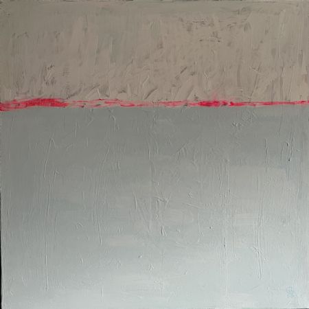 Akryl maleri Arktis ved daggry af Helle Olesen malet i 2024