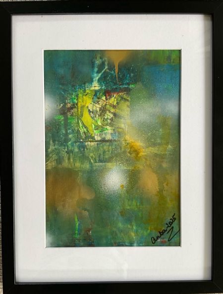 Akryl maleri Nr 299 af Anette Bangsgaard malet i 2025