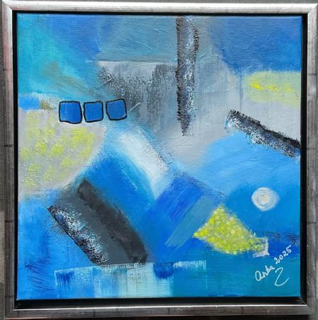 Akryl maleri Nr 297 af Anette Bangsgaard malet i 2025