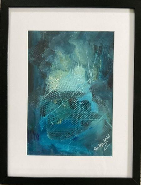 Akryl maleri Nr 294 af Anette Bangsgaard malet i 2025