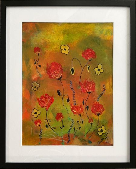 Akryl maleri Nr 293 er SOLGT af Anette Bangsgaard malet i 2025