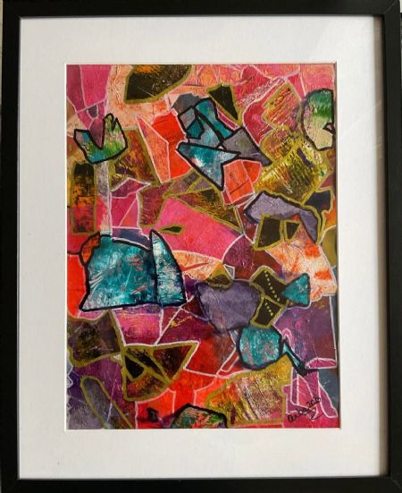 Blandede medier maleri Nr 279 af Anette Bangsgaard malet i 2023