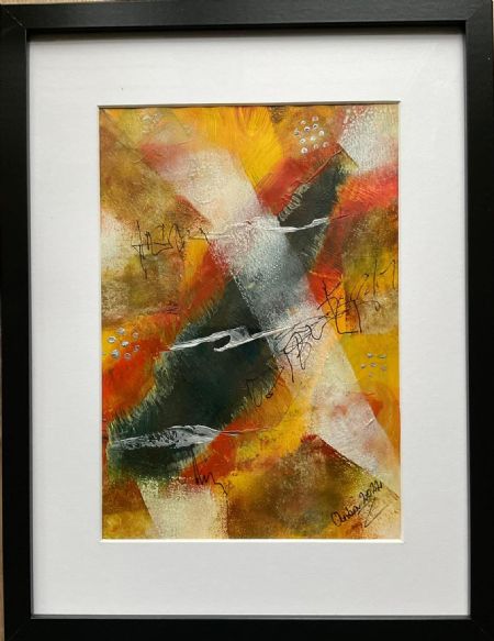 Akryl maleri Nr 260 af Anette Bangsgaard malet i 2022