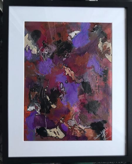 Akryl maleri Nr 257 af Anette Bangsgaard malet i 2022