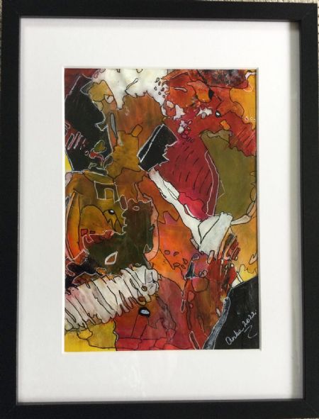 Akryl maleri Nr 246 af Anette Bangsgaard malet i 2022