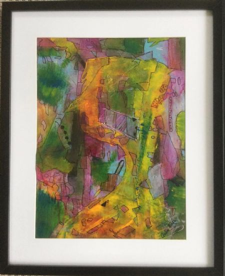 Akryl maleri Nr 239 af Anette Bangsgaard malet i 2022