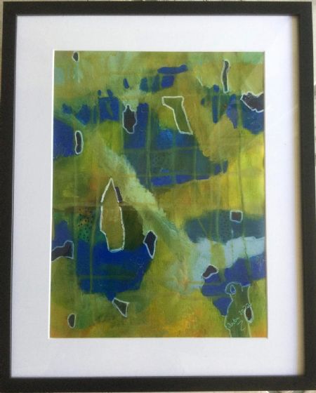 Akryl maleri Nr 232 af Anette Bangsgaard malet i 2022