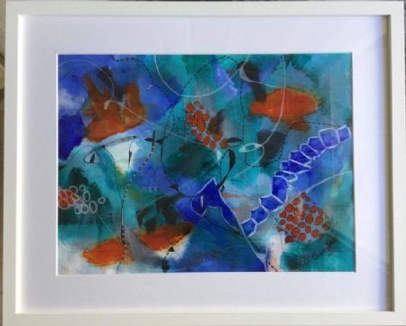 Akryl maleri Unavngivet af Anette Bangsgaard malet i 2021