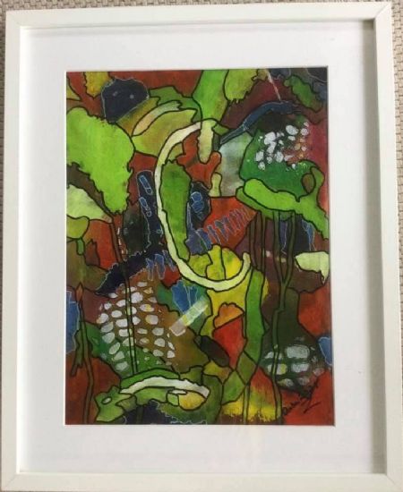 Akryl maleri Nr 197 b af Anette Bangsgaard malet i 2021