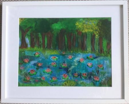 Akryl maleri Nr 196 af Anette Bangsgaard malet i 2021