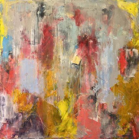 Akryl maleri Lakridskonfekt. af Henrik Diget Thomsen malet i 2025