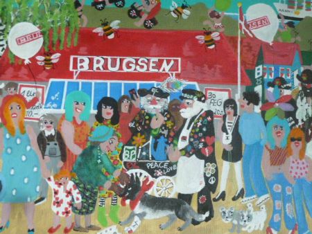 Akryl maleri Tilbud i Brugsen af Hannelore Rossenell malet i 2025