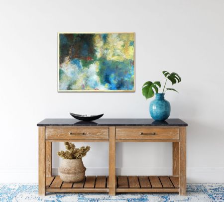 Akryl maleri En dag i oktober af Rune Larsen malet i 2025