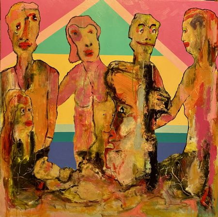 Akryl maleri A Dream. 2. af Henrik Diget Thomsen malet i 2025