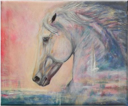 Olie maleri Egen Kraft af Anna Maria Olsen malet i 2025