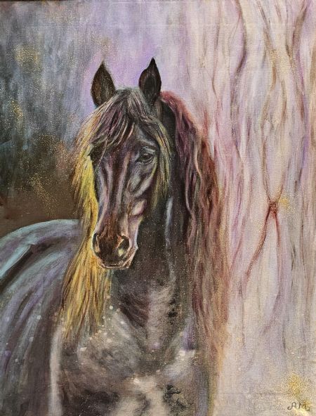 Olie maleri Helhed af Anna Maria Olsen malet i 2025