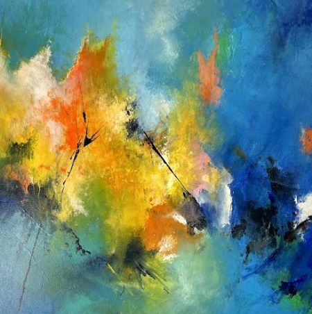 Akryl maleri 80-2025 af Flemming Rene Rasmussen malet i 2025