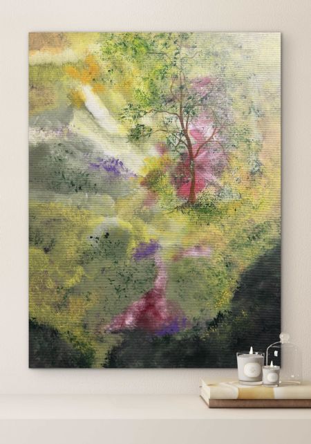 Akryl maleri Love/ Kærlighed af Anette Thorup Hansen (ATH) malet i 2025