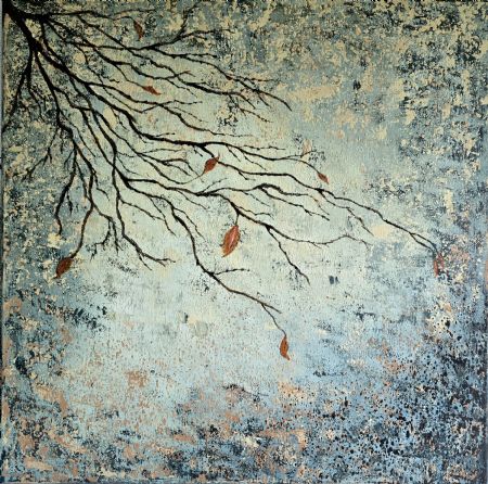 Akryl maleri Branches of Stillness af Zala A malet i 2025