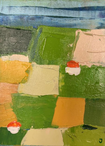 Akryl maleri Landsksab af Jørgen Jungersted malet i 2025