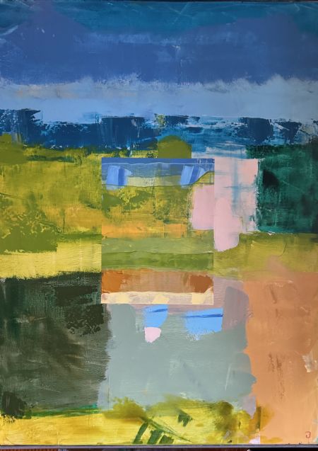 Akryl maleri Landskab 