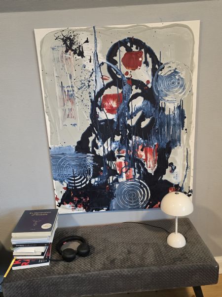 Blandede medier maleri Ny energi af Freja Ludvigsen malet i 2025