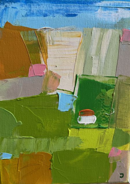 Akryl maleri Landskab af Jørgen Jungersted malet i 2025