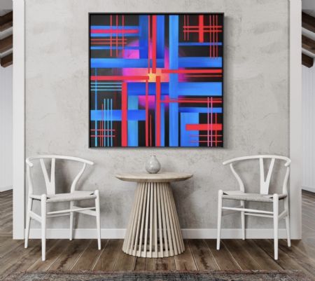 Akryl maleri Cancellos af Thomas Samsøe malet i 2023