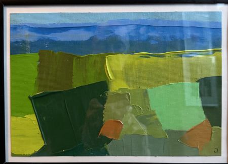 Akryl maleri Landskab af Jørgen Jungersted malet i 2025