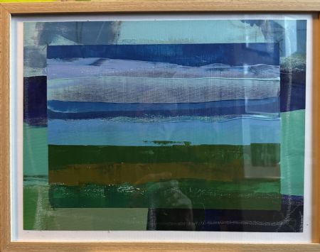 Akryl maleri Landskab af Jørgen Jungersted malet i 2025