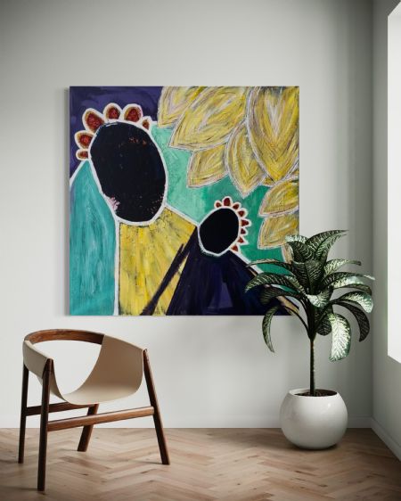 Akryl maleri Jeg Har Dig af Anna Wolsgaard Munksø malet i 2023