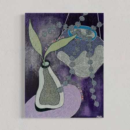 Akryl maleri I morgen af Anna Wolsgaard Munksø malet i 2025