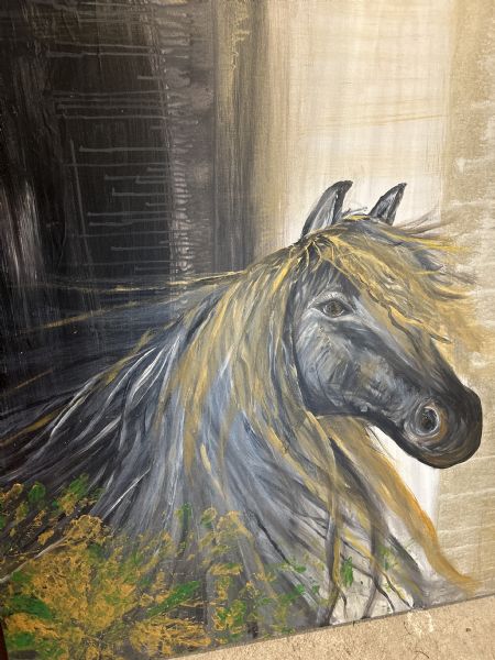 Akryl maleri Mod lyset af Roshanak Pishgahadian malet i 2025