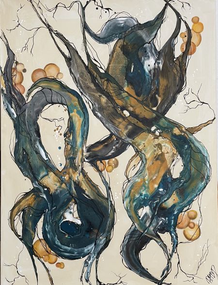 Akryl maleri GalleriAMBP (Nr. 20) af ART by AMBP / Anne-Mette Bank Petersen malet i 2025