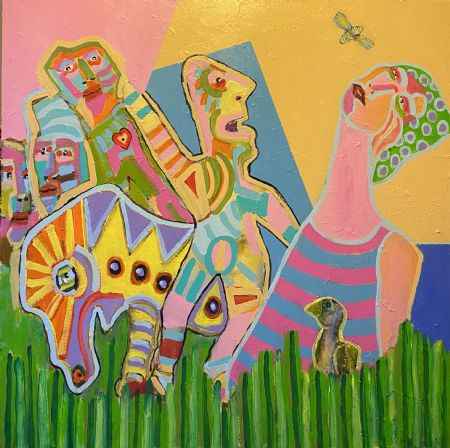 Akryl maleri A Dream. af Henrik Diget Thomsen malet i 2025