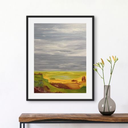 Akryl maleri Sky images af Anette Thorup Hansen (ATH) malet i 2025