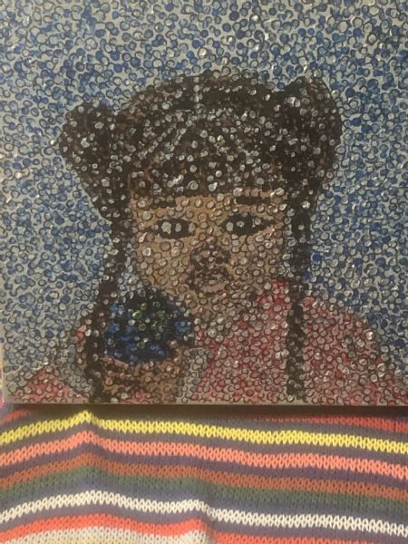 Akryl maleri En ny verden. af kirstenbente pedersen malet i 2025