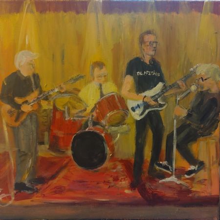 Akryl maleri De Vildfarne af Bruun Falck malet i 2025