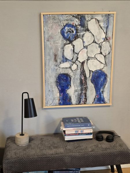 Akryl maleri Popcorn brains af Freja Ludvigsen malet i 2025